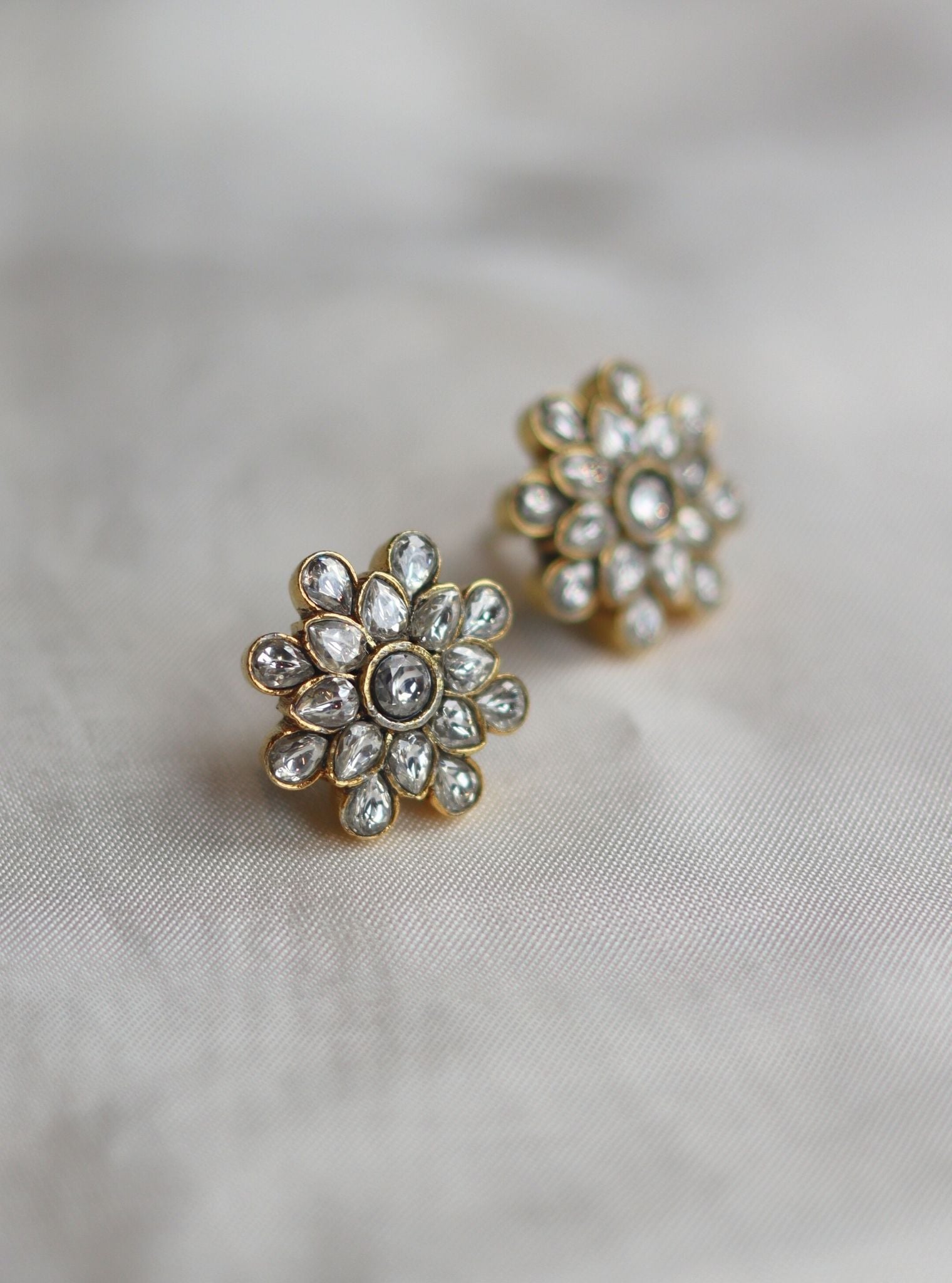 Pure Silver Ayla Gold Studs