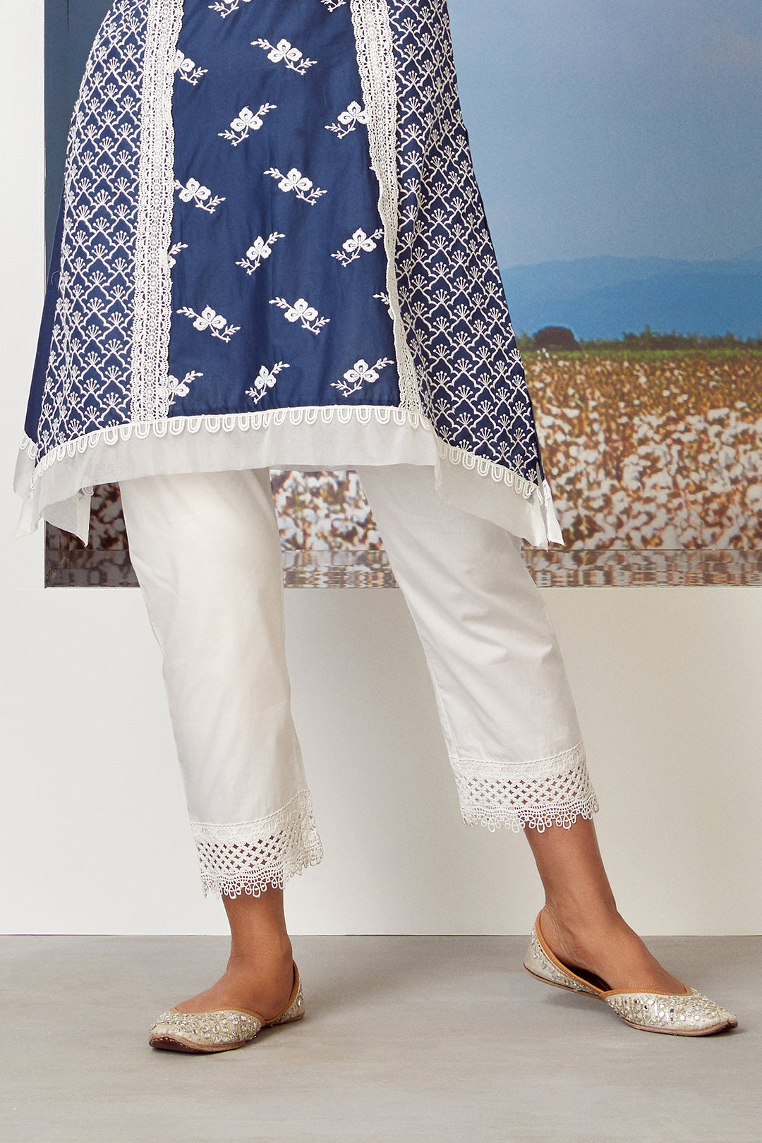 Armada Supima Cotton Navy Kurta Set