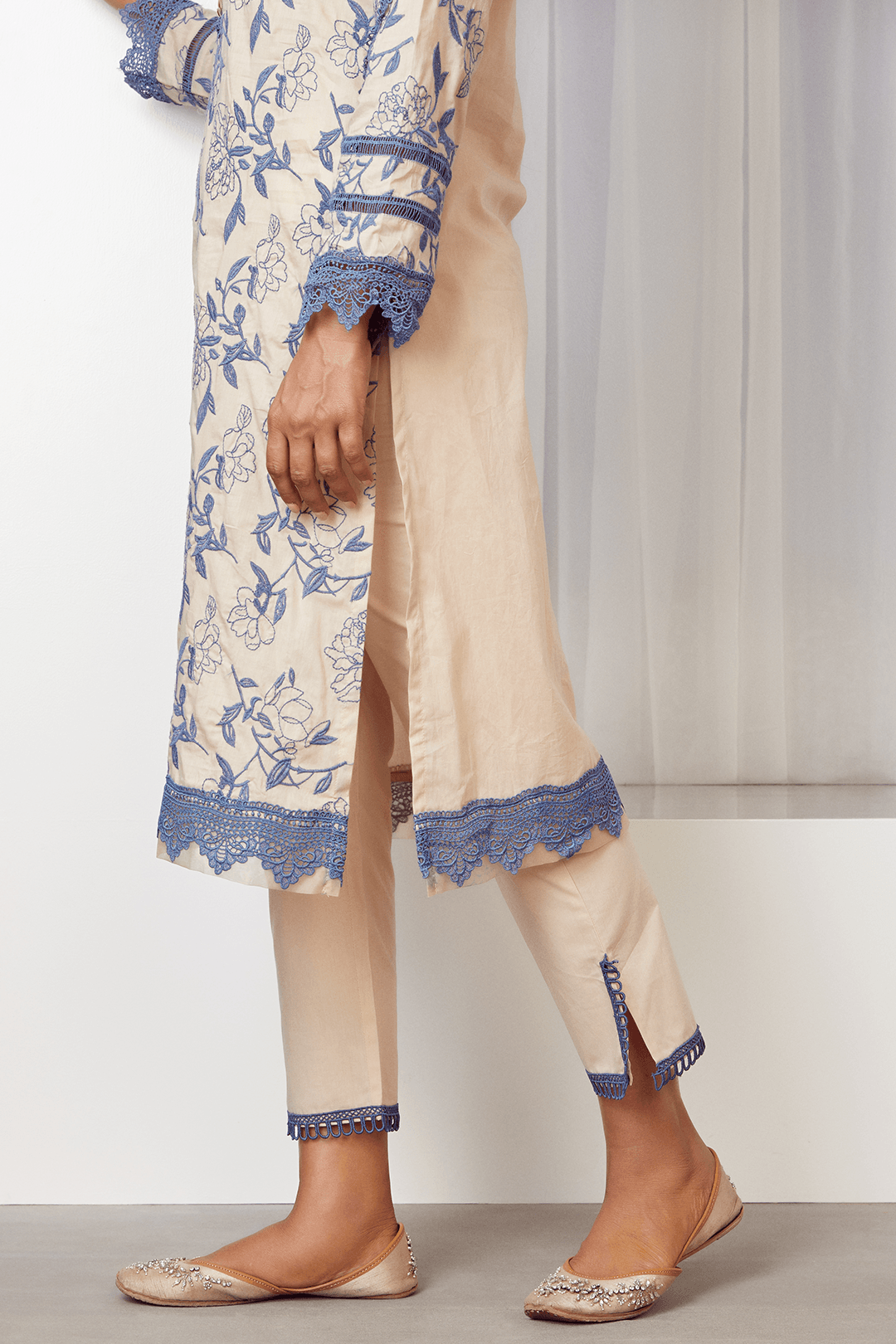 Mulmul Supima Cotton Bianca Kurta