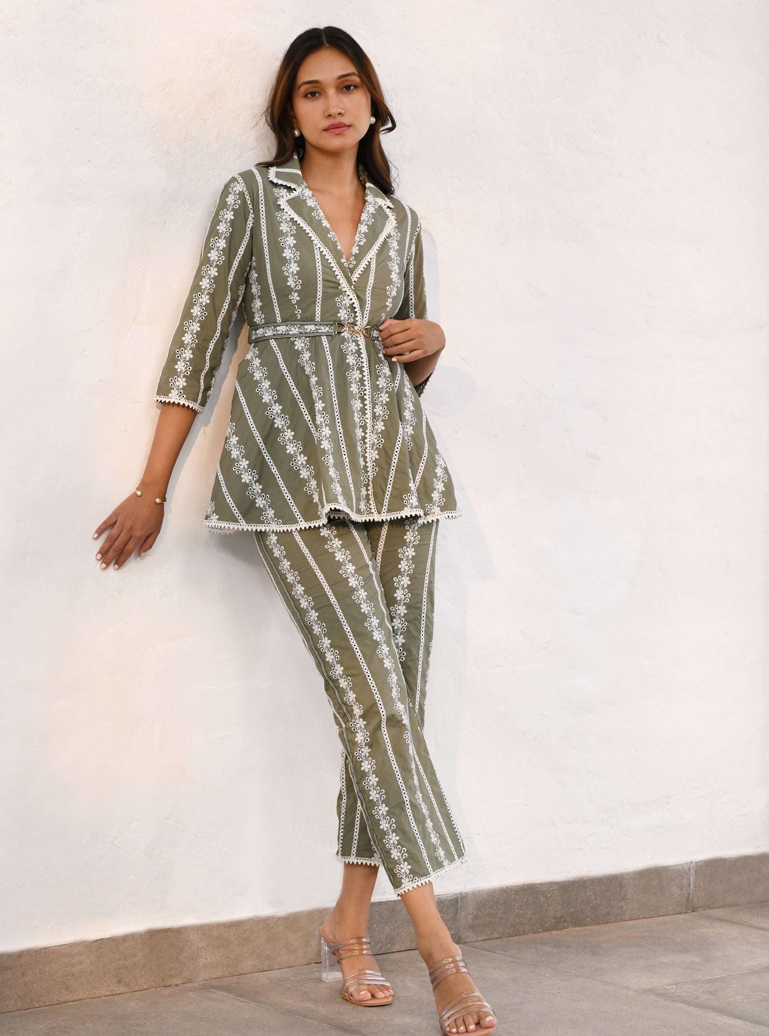 Bristol Cotton Olive Co-ord Set