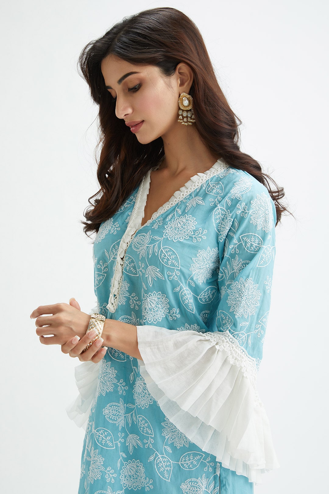 Dunlin Supima Cotton Blue Pyjama Set