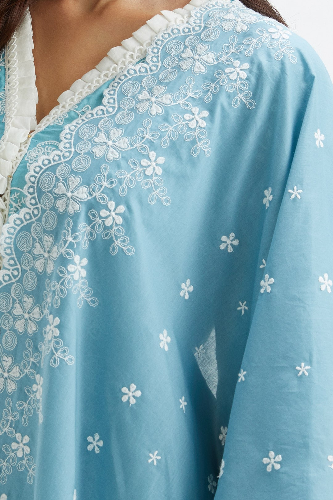 Dunlin Supima Cotton Blue Pyjama Set