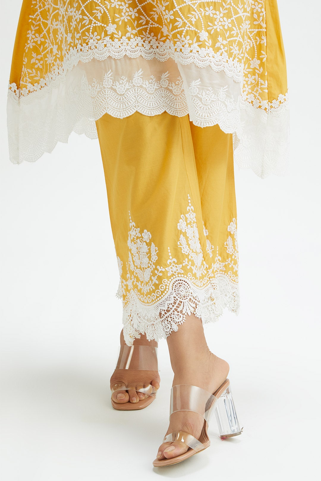 Hummingbird Supima Cotton Yellow Kurta Set