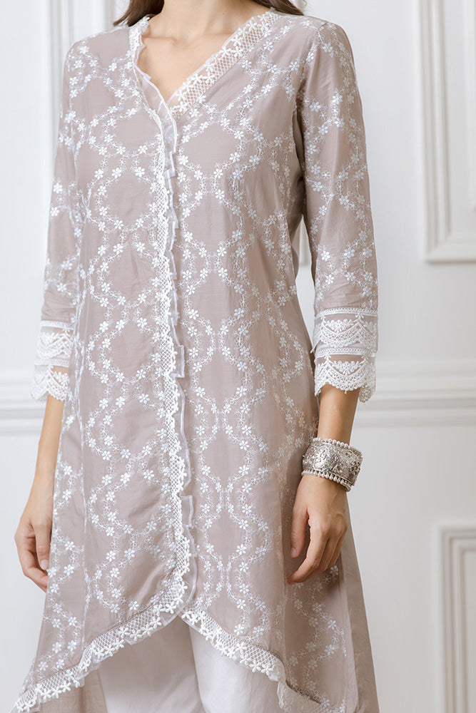 Bella Grey Kurta Set
