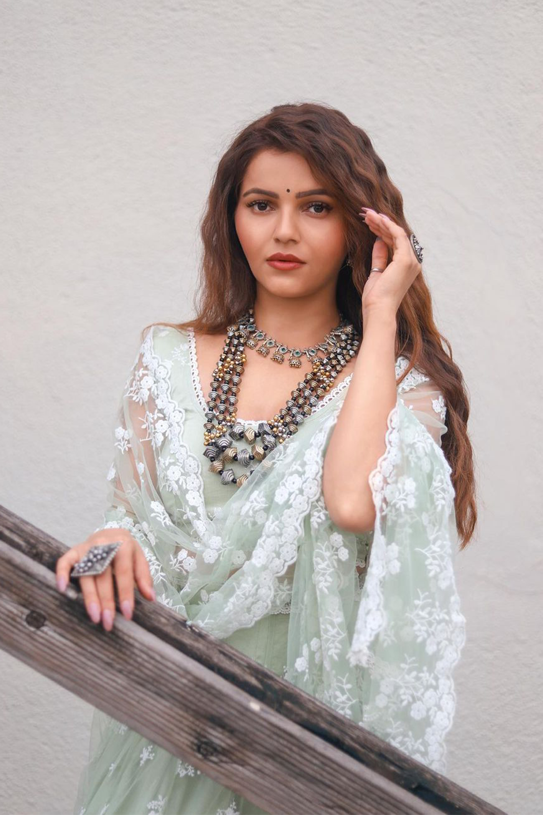 Sunlit Net Lehenga