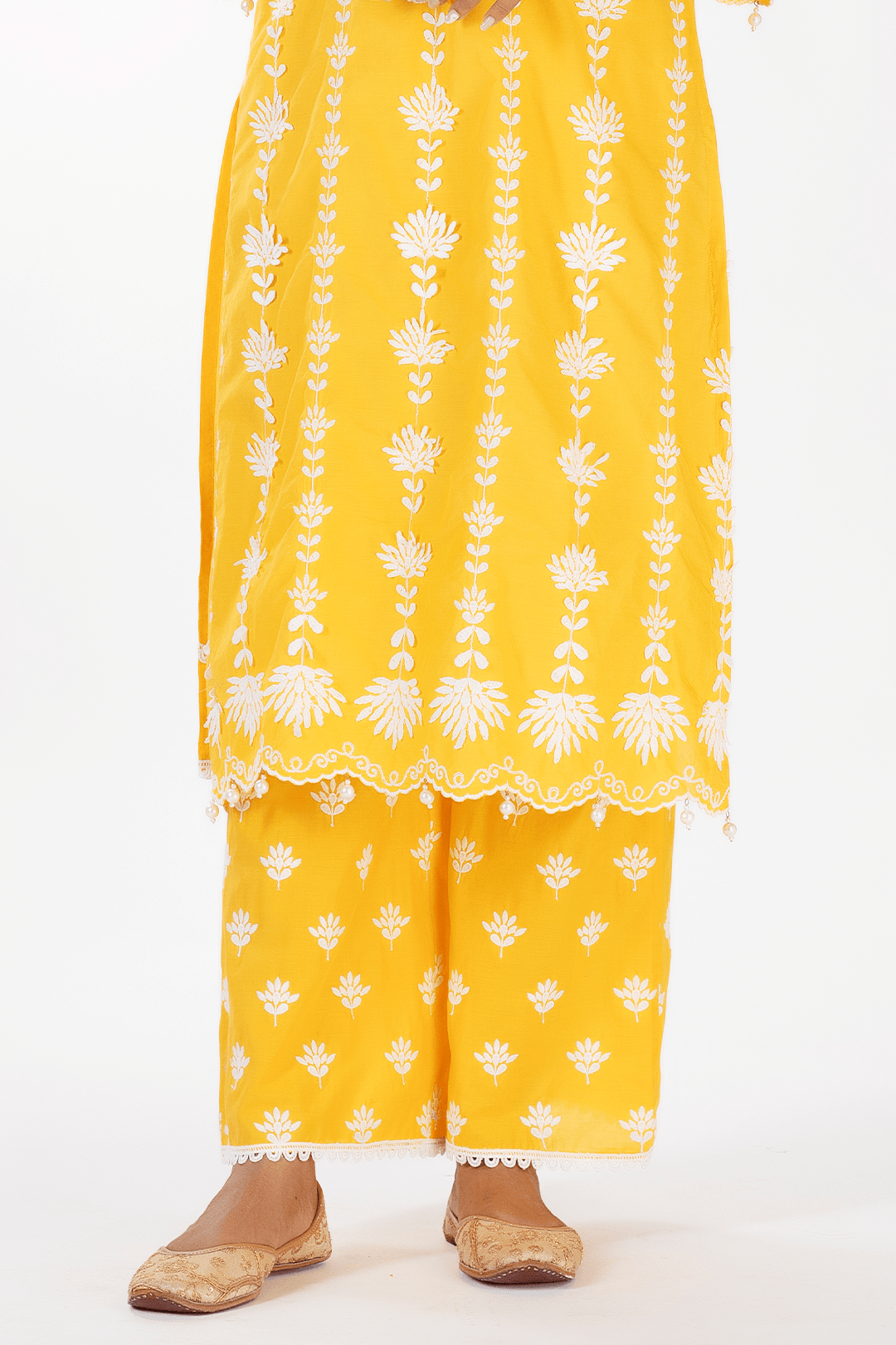 Mulmul Supima Cotton Zaira Mango Palazzo