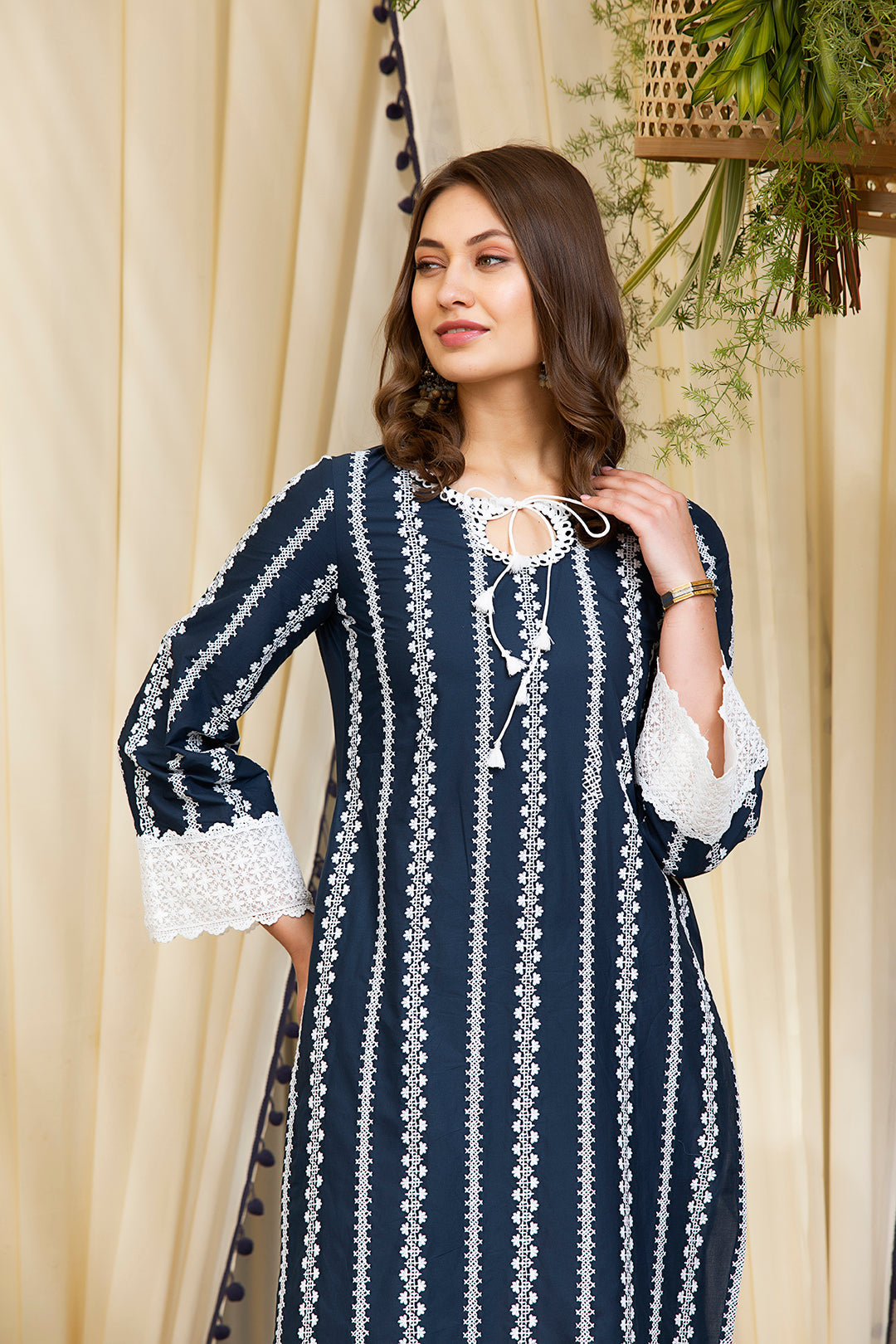 Mulmul Supima Cotton Gianna Kurta