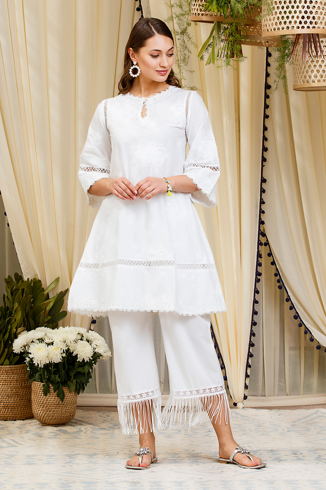 Mulmul Sunflower Kurta