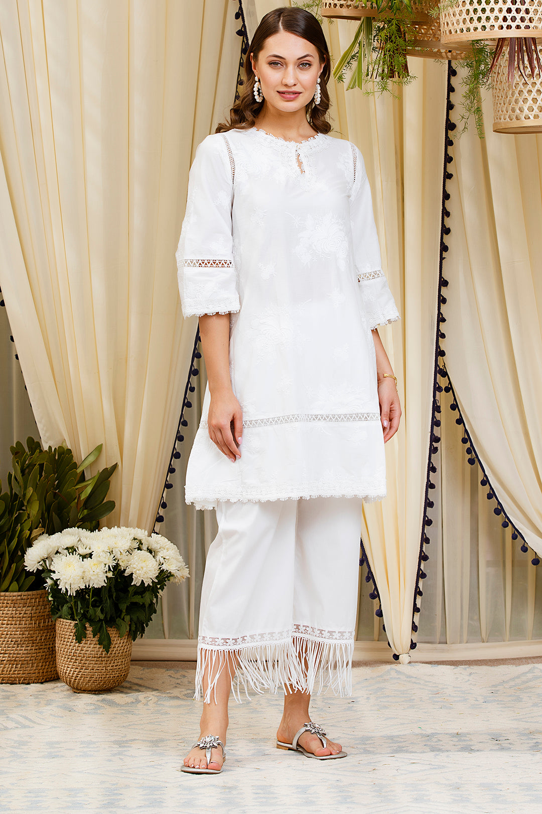 Mulmul Sunflower Kurta