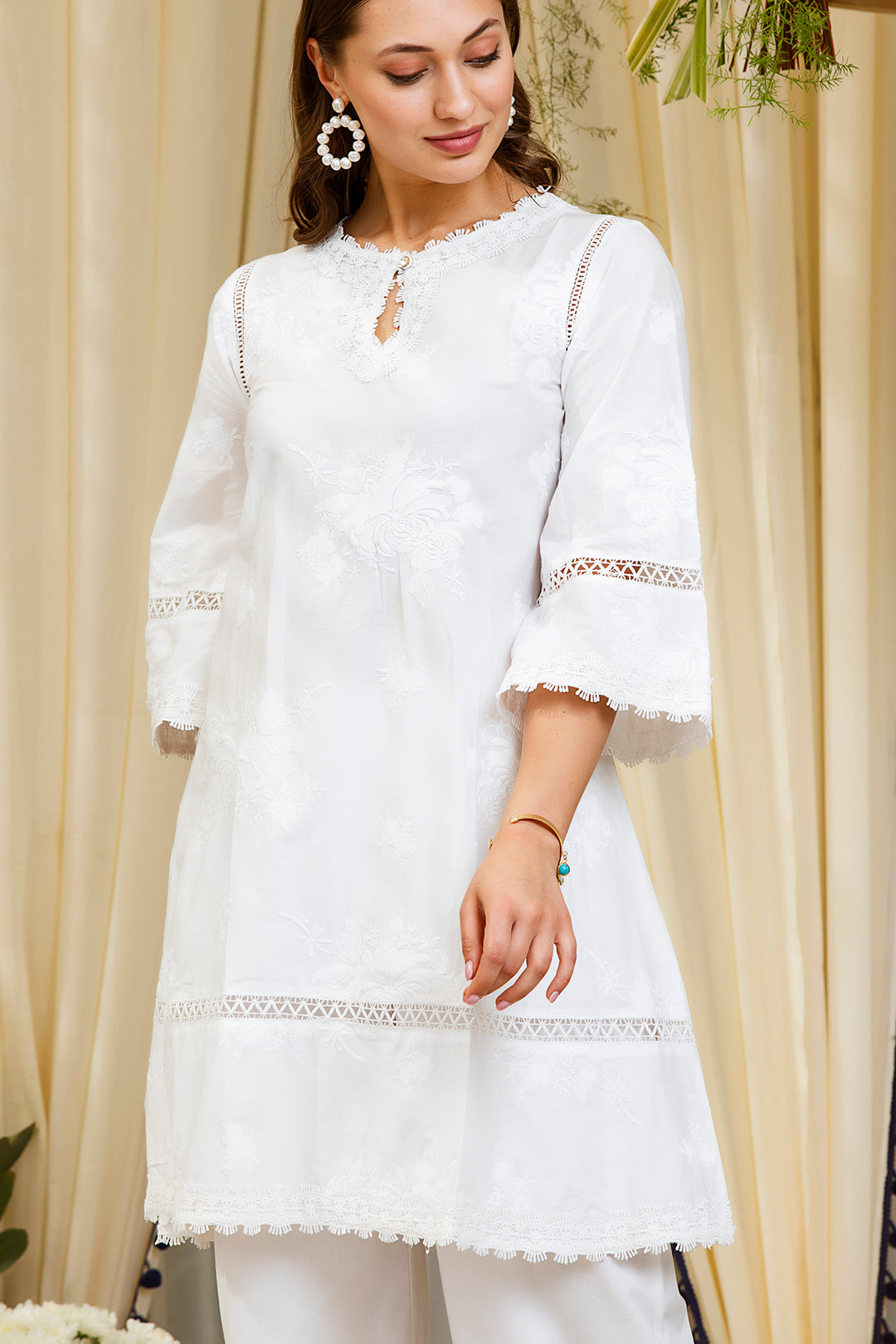 Mulmul Sunflower Kurta