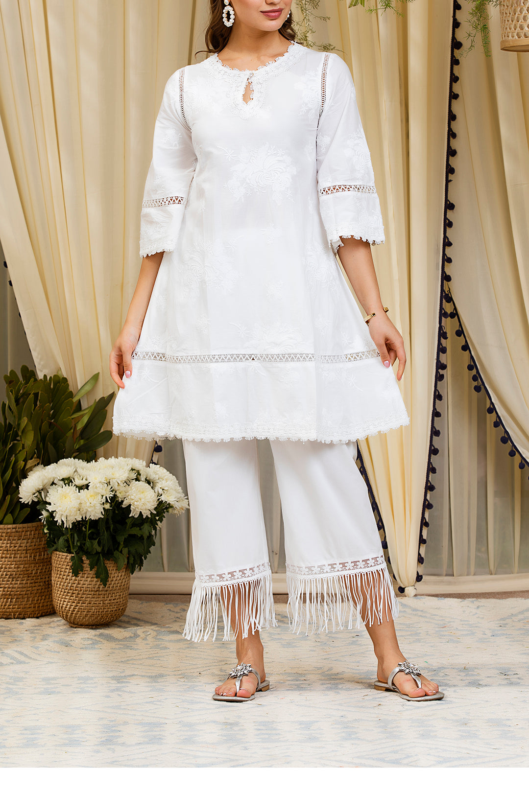 Mulmul Sunflower Kurta