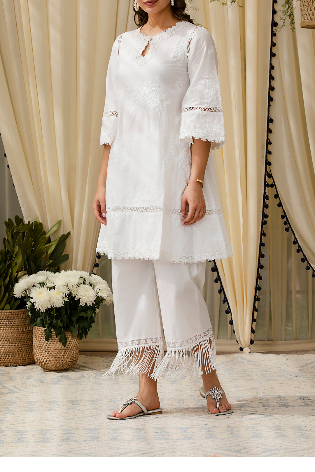 Mulmul Sunflower Kurta